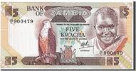 Sambia 5 Kwacha Geldschein, UNZ -