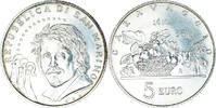 San Marino 5 Euro Caravaggio, Rome, STGL, Silber, KM:496 -