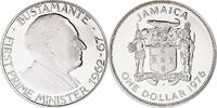 Jamaica Dollar Münze, Elizabeth II, Franklin Mint, STGL, Kupfer-Nickel -