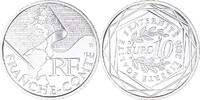 Frankreich 10 Euro Franche-Comté, Paris, STGL, Silber, KM:1653 -