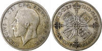 Großbritannien Florin George V, British Royal Mint, S+, Silber, KM:834 -
