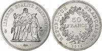 Frankreich 50 Francs Hercule, Avers 20 francs, Silber, UNZ -