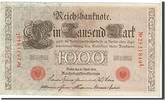 Deutschland 1000 Mark Geldschein, KM:44b, SS+ -