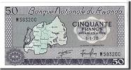 Ruanda 50 Francs Geldschein, KM:7c, UNZ -
