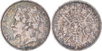 Frankreich 5 Francs Münze, Napoléon III, Strasbourg, S+, Silber -