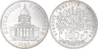 Frankreich 100 Francs Münze, Panthéon, Paris, SS, Silber, KM:951.1 -