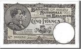 Belgien 5 Francs Geldschein, KM:93, VZ -