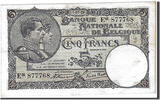 Belgien 5 Francs Geldschein, KM:93, SS -