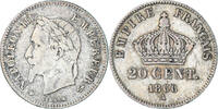 Frankreich 20 Centimes Münze, Napoleon III, Napoléon III, Paris, S+ -