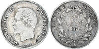 Frankreich 20 Centimes Münze, Napoleon III, Napoléon III, Paris, S+ -