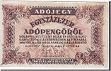 Ungarn 100,000 (Egyszázezer) Adópengö Geldschein, KM:144e, SS -