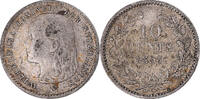 Niederlande 10 Cents Münze, Wilhelmina I, SS, Silber, KM:116 -