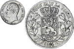 Belgien 5 Francs, 5 Frank Leopold I, S+, Silber, KM:17 -