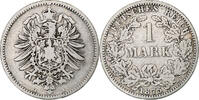 German Empire Mark GERMANY - EMPIRE, Berlin, KM #7, Silver, 24, 5.34 -