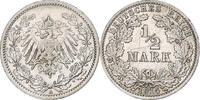 German Empire 1/2 Mark GERMANY - EMPIRE, Berlin, SS+, Silber, KM:17 -