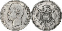 Frankreich 5 Francs Napoleon III, Napoléon III, Strasbourg, Silber, S -