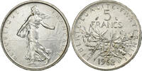 Frankreich 5 Francs Semeuse, Paris, Silber, VZ, Gadoury:770, KM:926 -