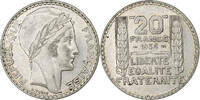 Frankreich 20 Francs Turin, Paris, Silber, VZ, Gadoury:852, KM:879 -