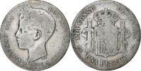 Spanien Peseta Alfonso XIII, Silber, S, KM:706 -