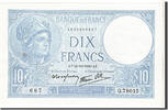 Frankreich 10 Francs Geldschein, 10 F 1916-1942 ''Minerve'', UNZ- -