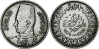 Ägypten 10 Piastres Münze, Farouk, British Royal Mint, SS -