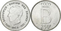 Belgien 250 Francs, 250 Frank Münze, Baudouin I, Brussels, VZ, Silber -