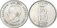 Belgien 250 Francs, 250 Frank Münze, Baudouin I, Brussels, VZ, Silber -