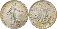 Frankreich 50 Centimes Semeuse, Paris, Silber, SS+, Gadoury:420, KM:854 -