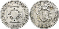 Mosambik 2-1/2 Escudos Münze, S+, Silber, KM:68 -