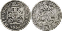 Mosambik 2-1/2 Escudos Münze, S+, Silber, KM:68 -