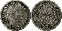 Vereinigte Staaten Dime Münze, Barber Dime, U.S. Mint, Philadelphia -