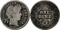 Vereinigte Staaten Dime Münze, Barber Dime, U.S. Mint, Philadelphia -