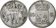 Niederlande 10 Cents William I, Silber, S, KM:53 -