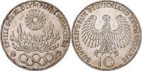 Bundesrepublik Deutschland 10 Mark Munich, Silber, SS+, KM:135 -