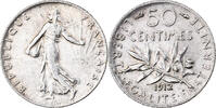 Frankreich 50 Centimes Semeuse, Paris, SS+, Silber, KM:854, Gadoury:420 -