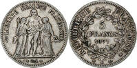 Frankreich 5 Francs Hercule, Bordeaux, Silber, S+, Gadoury:745a -