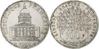 Frankreich 100 Francs Panthéon, Paris, Silber, SS, KM:951.1 -