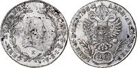 Österreich 20 Kreuzer Francis II, Silber, SS -