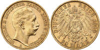 Deutsch Staaten 20 Mark Münze, PRUSSIA, Wilhelm II, Berlin, SS+, Gold -