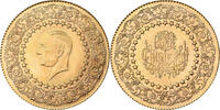 Türkei 100 Kurush Mustafa Kemal Atatürk, Gold, VZ, KM:872 -