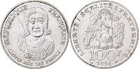 Frankreich 100 Francs Münze, Clovis, SS+, Silber, KM:1180, Gadoury:953 -