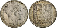 Frankreich 20 Francs Turin, Paris, VZ, Silber, KM:879, Gadoury:852 -