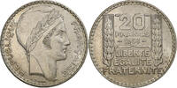 Frankreich 20 Francs Turin, Paris, Silber, VZ, Gadoury:852, KM:879 -