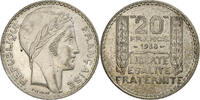 Frankreich 20 Francs Turin, Paris, Silber, SS+, Gadoury:852, KM:879 -