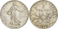 Frankreich 2 Francs Semeuse, Paris, Silber, SS+, Gadoury:532, KM:845.1 -