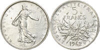 Frankreich 5 Francs Semeuse, Silber, VZ+, Gadoury:770, KM:926 -