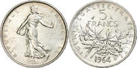 Frankreich 5 Francs Semeuse, Paris, VZ+, Silber, Gadoury:770 -