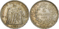 Frankreich 5 Francs Münze, Hercule, Paris, SS+, Silber, KM:820.1 -