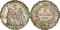 Frankreich 5 Francs Hercule, Paris, Silber, SS, Gadoury:745.a, KM:820.1 -