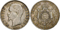 Frankreich 5 Francs FRANCE, Napoléon III, Paris, KM #782.1, Silver, G... -